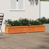 vidaXL Garden Planter Wax Brown Solid pine wood