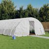vidaXL Greenhouse with Steel Frame White 322.9 ft&sup2; 19.7'x16.4'x7.5'