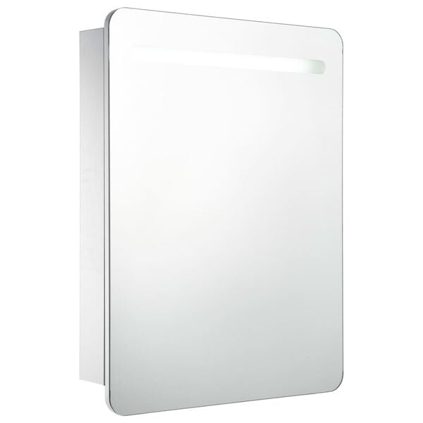 vidaXL Bathroom Cabinet White and Silver