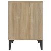 vidaXL Bedside Cabinet Set of 2 Sonoma oak Engineered wood