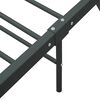 vidaXL Bed Frame Grey Metal Twin Sturdy Bed Frame Rectangular