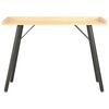 vidaXL Desk Black and Oak Engineered Wood and Powder-Coated Steel Compact