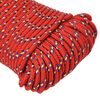 vidaXL Boat Rope Red 0.20 " 164.0 ' Polypropylene