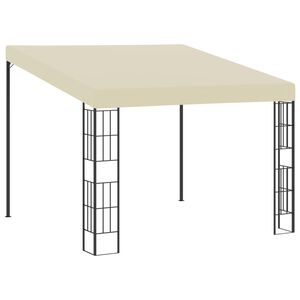 vidaXL Wall-mounted Gazebo Cream 100% polyester Large Durable