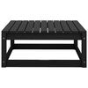 vidaXL Wooden Footstool Black Solid pinewood, fabric (100% polyester)