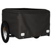 vidaXL Bike Trailer Black 99.2 lb Iron