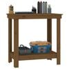 vidaXL Work Bench Honey Brown 31.5x19.7x31.5" Solid Wood Pine