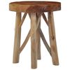 vidaXL Stool Brown Teak Wood