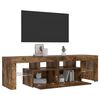 vidaXL TV Cabinet Smoked Oak Engineered Wood Large TV Cabinet
