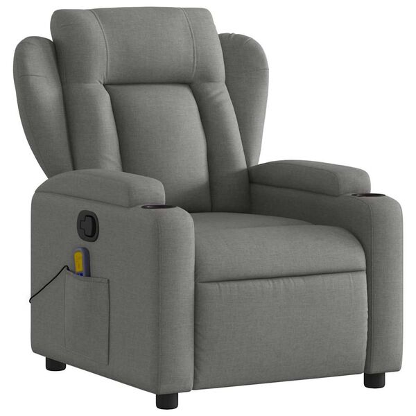 vidaXL Massage Recliner Chair Dark grey