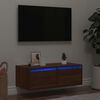 vidaXL TV Cabinet Brown oak Engineered wood Standard TV Cabinet