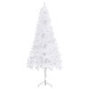vidaXL Artificial Christmas Tree White PVC, Steel 94.5 in height