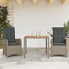 vidaXL Garden Dining Set Grey and Brown