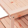 vidaXL Potting Table Natural Wood Solid Douglas Fir wood Medium