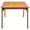 vidaXL Garden Table Natural wood Solid Acacia wood Large Durable