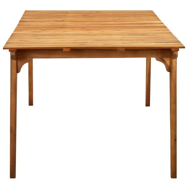vidaXL Garden Table Natural wood Solid Acacia wood Large Durable