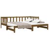 vidaXL Day Bed Honey brown Solid pine wood Double Expandable Day Bed