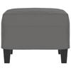 vidaXL Footstool Dark Gray Microfiber fabric (100% polyester), plywood