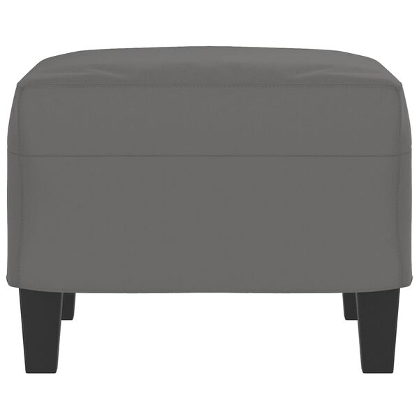 vidaXL Footstool Dark Gray Microfiber fabric (100% polyester), plywood
