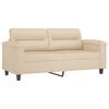 vidaXL 2-seater Sofa Cream