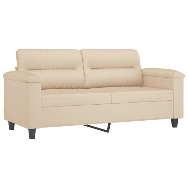 vidaXL 2-seater Sofa Cream