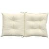 vidaXL Lowback Chair Cushion Set of 4 Cream