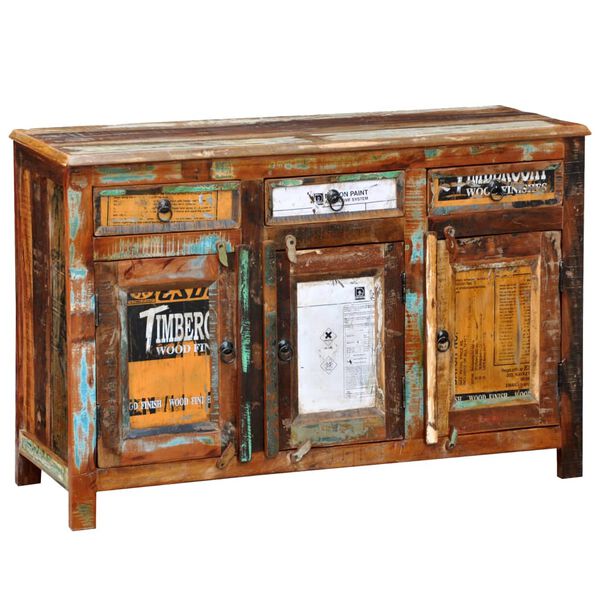 vidaXL Vintage Cabinet Multi-color Reclaimed solid wood Medium