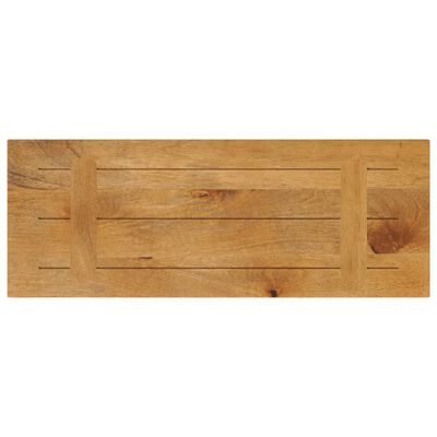 Long wooden panel with grooves and decorative lines, plank style
