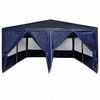 vidaXL Party Tent Blue 157.48 x 157.48 x 104.72 in Polyethylene