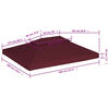 vidaXL Gazebo Top Cover Bordeaux Polyester with PVC coating 13.1 x 9.8 ft
