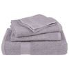 vidaXL Bath Towel Set of 2 Grey 100% Cotton 39.4x59.1 in Bath Towel