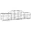 vidaXL Gabion Basket Set of 2 Silver Galvanized Iron Extra Large