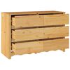 vidaXL Chest of Drawers Drammen Oak 111 x 43 x 73.5 cm Solid Pine wood