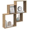 vidaXL Wall Shelf Artisan Oak Engineered Wood Medium Wall Shelf