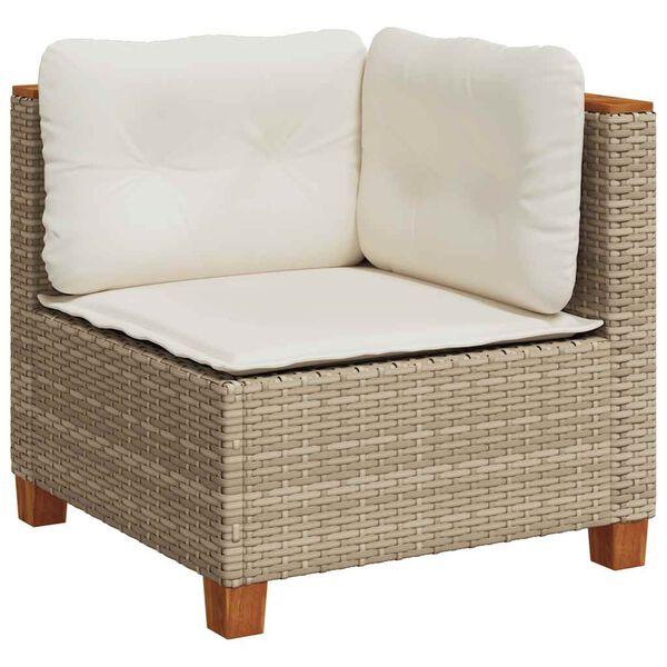 vidaXL Garden Sofa Set Beige