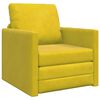 vidaXL Sofa Bed Dark Yellow 29.13 x 30.31 x 31.89 in Velvet