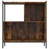 vidaXL Bookcase Smoked Oak Engineered Wood Medium Bookcase Rectangular