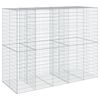 vidaXL Gabion Basket Silver Galvanized Iron 98.4 x 39.4 x 78.7 in