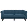 vidaXL Sofa Blue Velvet (100% polyester) 2-seater Stylish Look Sofa