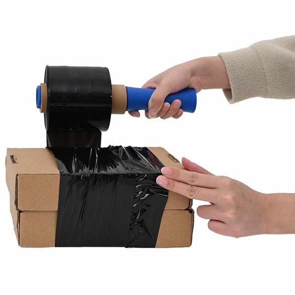 vidaXL Stretch Films 10 pcs Black 23 &micro;m 3.9 " x 492.1 '