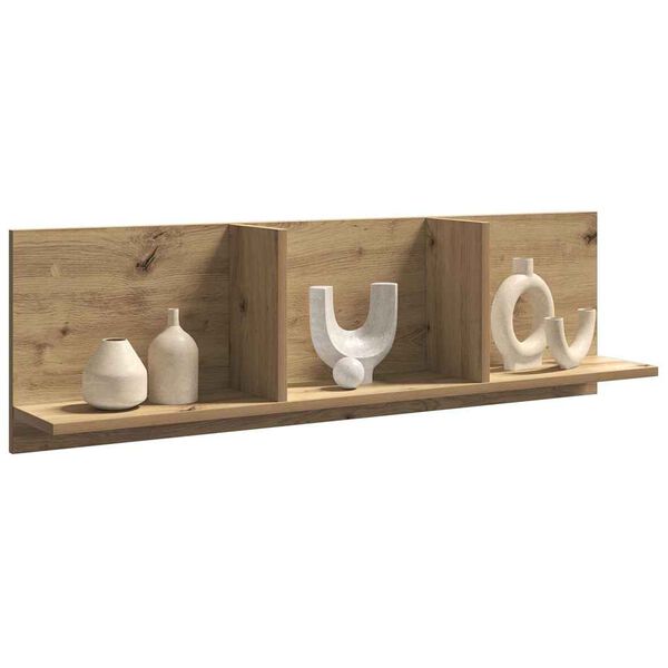 vidaXL Wall Cabinet Artisan Oak Engineered Wood 39.4 x 6.5 x 11.8 in