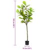 vidaXL Artificial Ficus Tree Green