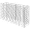 vidaXL Gabion Raised Bed Silver Galvanized Steel 70.9x19.7x39.4 in