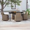 vidaXL Garden Dining Set Brown and black