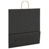 vidaXL Paper Bags 50 pcs with Handles Black 45x17x48 cm