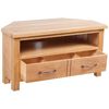 vidaXL TV Stand Brown Oak, MDF veneer, Plywood Medium TV Stand