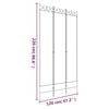 vidaXL 3-Panel Room Divider White 47.2"x86.6" Fabric