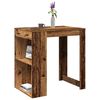 vidaXL Bar Table Old wood Engineered wood Medium Bar Table Rectangular
