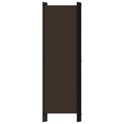 Tall rectangular dark brown fabric panel within a black metal frame.