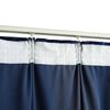 vidaXL Blackout Curtains 2 pcs with Hooks Velvet Dark Blue 55.1x96.5"